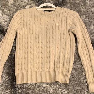 Beige polo sweater